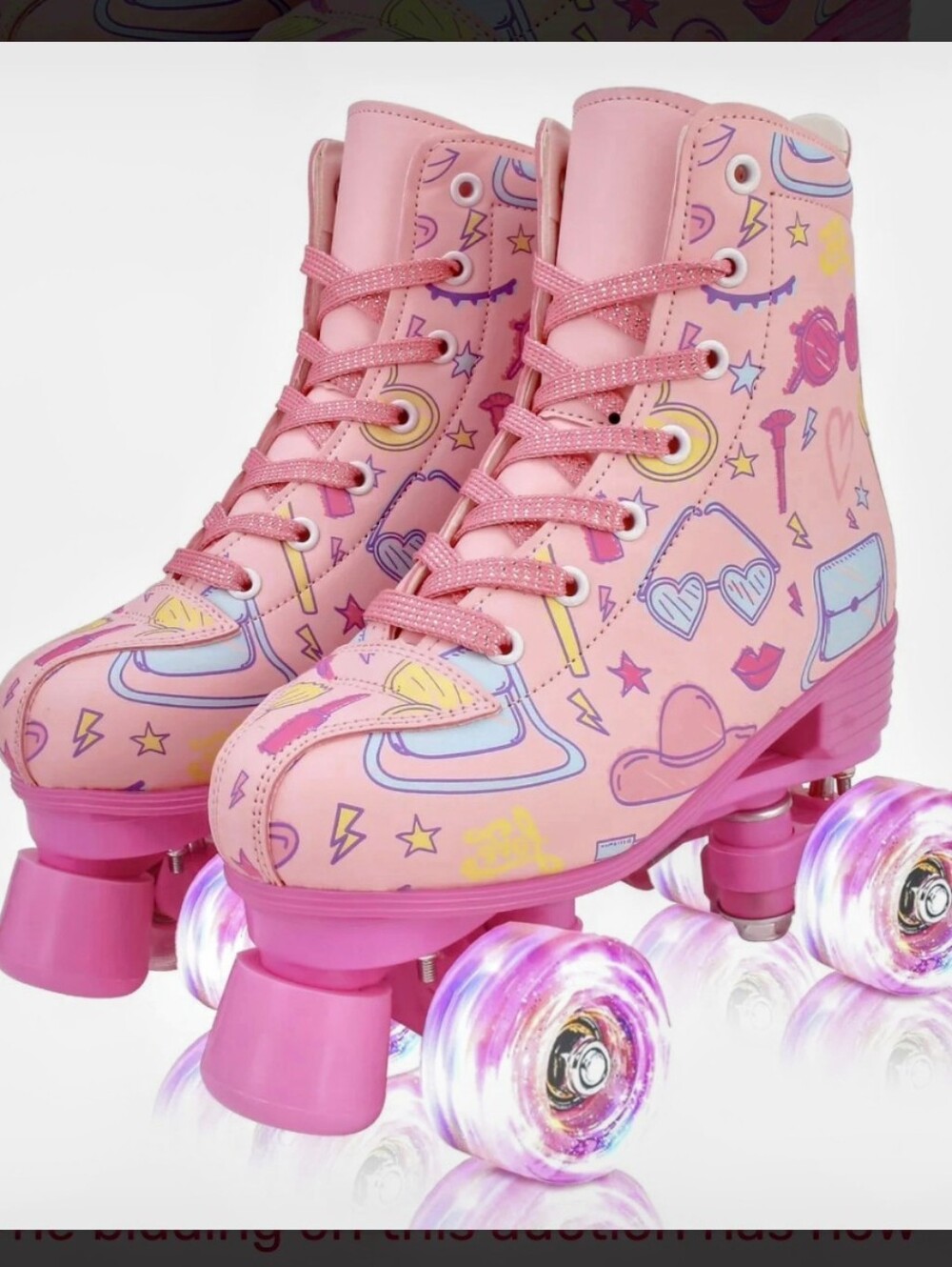 Kids Pink Size 3youth Roller Skates - Youth